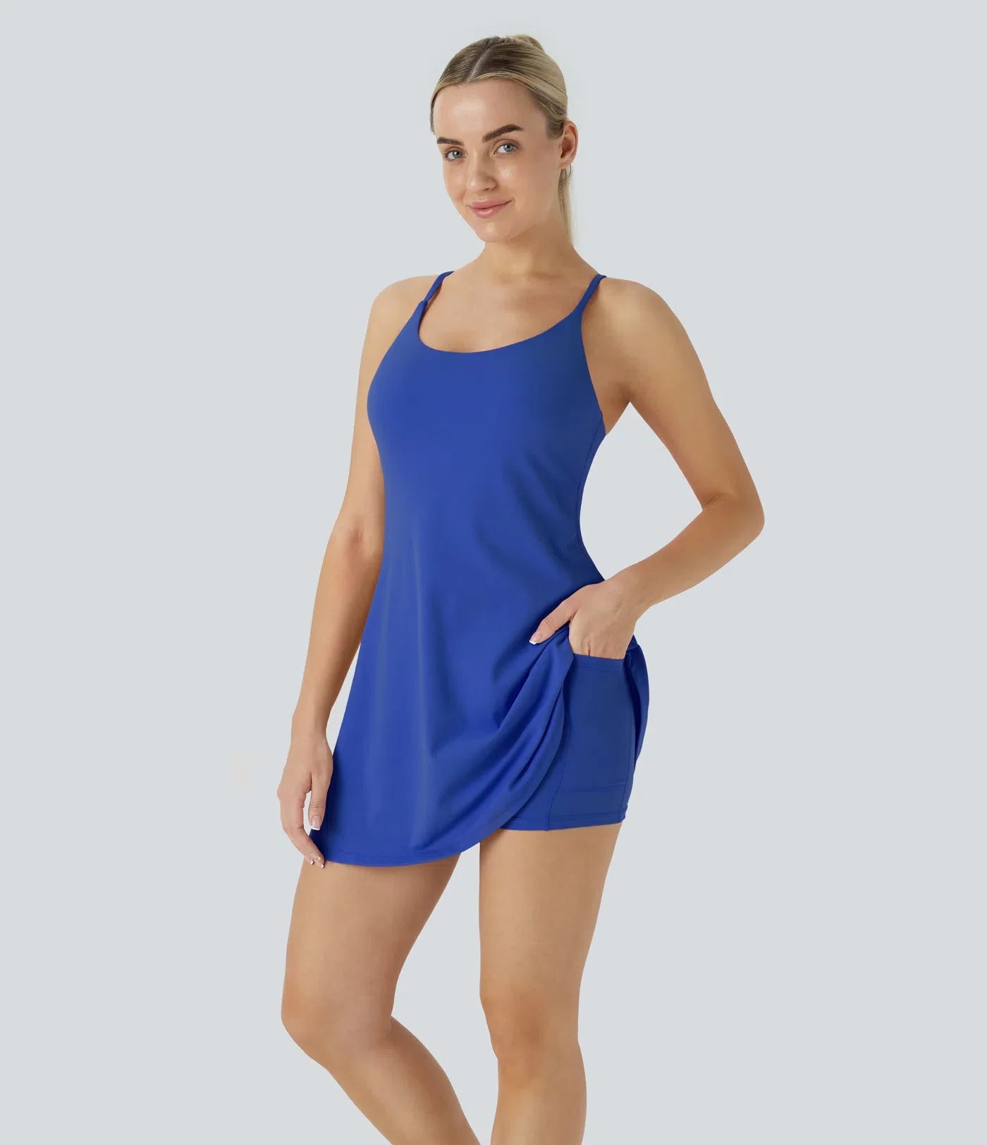 FlexVeil™ Strappy Built-In Active Dress