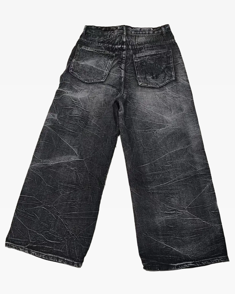 RiftForm™ - Distressed Wide Jeans