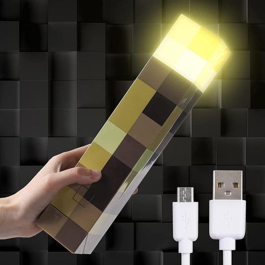 Blockcraft LED Torch Lamp