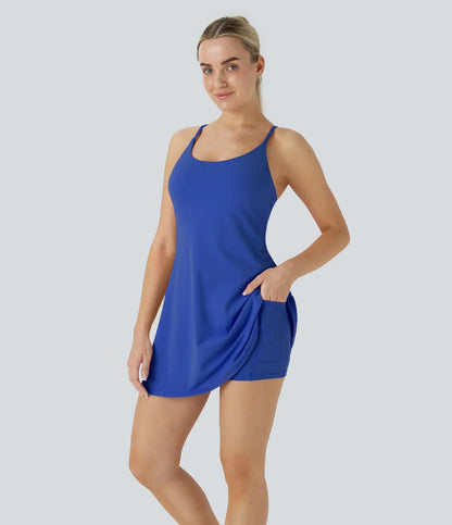 FlexVeil™ Strappy Built-In Active Dress