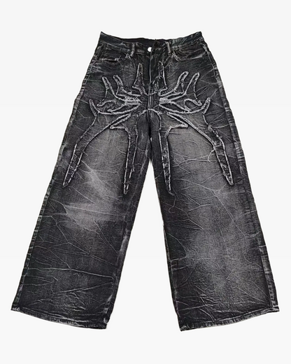 RiftForm™ - Distressed Wide Jeans