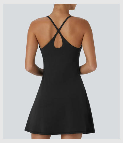 FlexVeil™ Strappy Built-In Active Dress