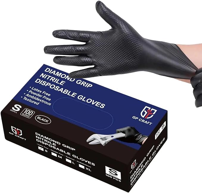 GripShield™ - Diamond Nitrile Gloves