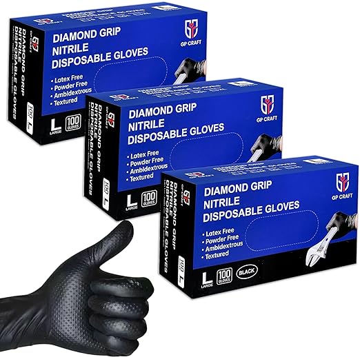 GripShield™ - Diamond Nitrile Gloves