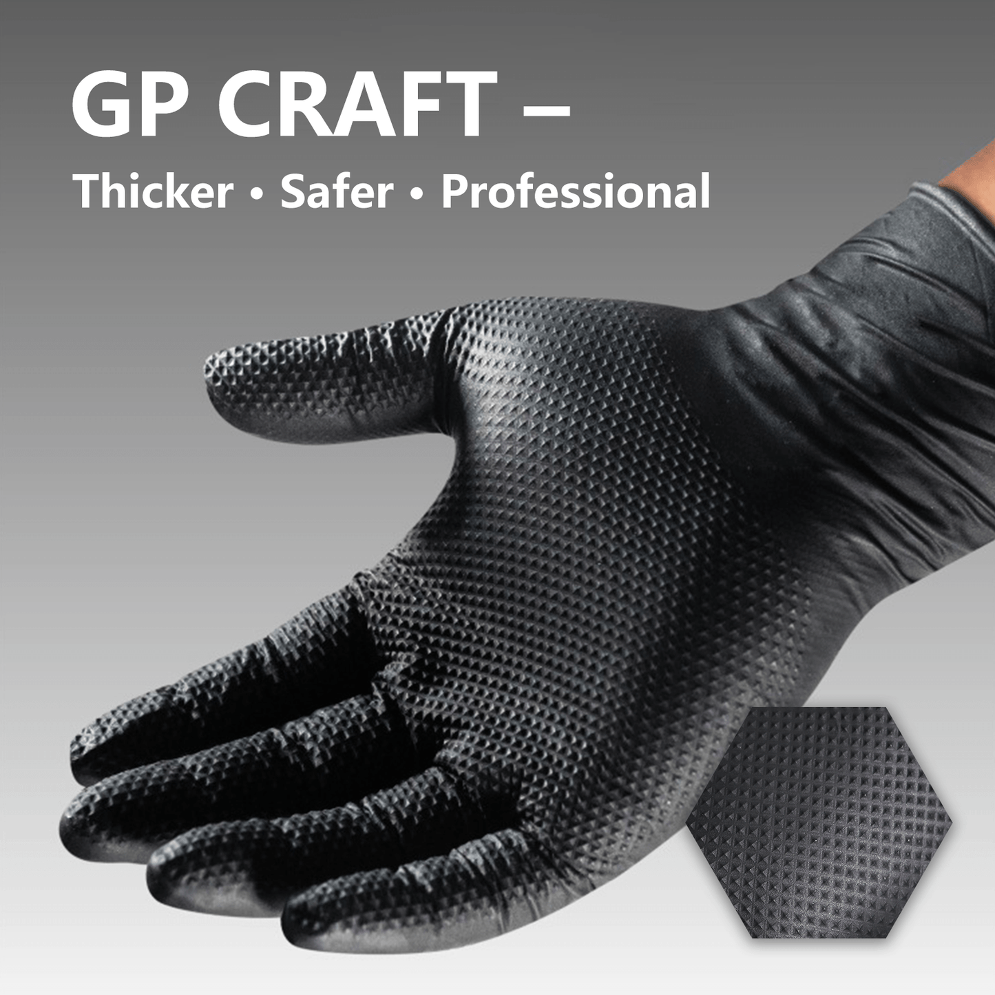 GripShield™ - Diamond Nitrile Gloves