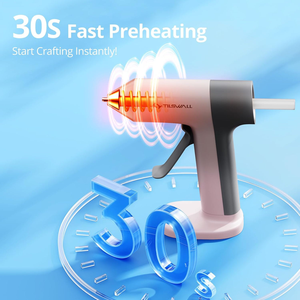 SnapGlue Cordless Hot Glue Gun