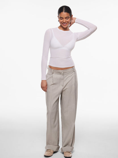Veil™ Mesh Sheer Long Sleeve Top