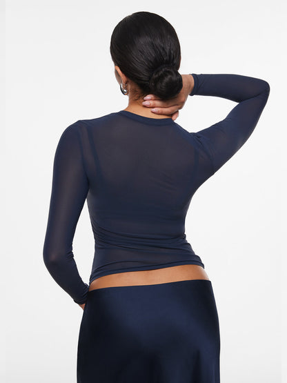 Veil™ Mesh Sheer Long Sleeve Top
