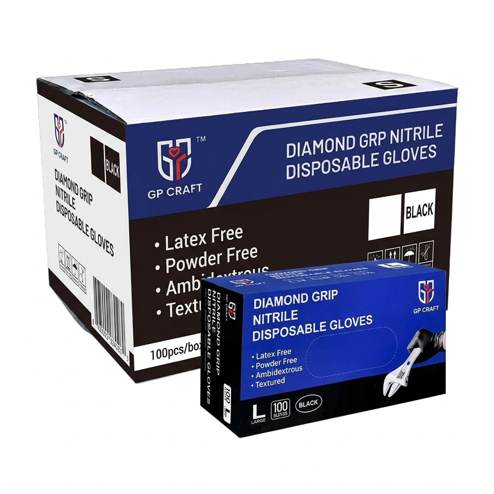 GripShield™ - Diamond Nitrile Gloves